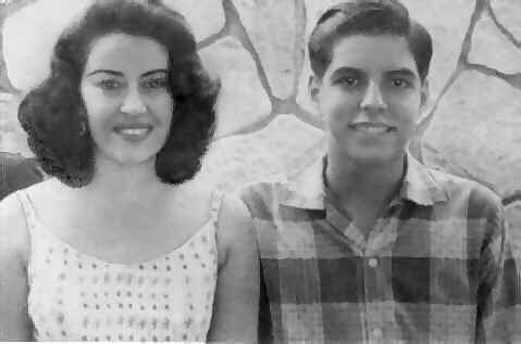Olga y David en La Habana, 1955