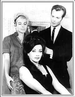 Robert Ross & his asst. Eva Rut
with Yvonne De Carlo, 
 Hollywood 1965