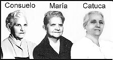 Consuelo, María, y Catuca 
 Cuba, 1955