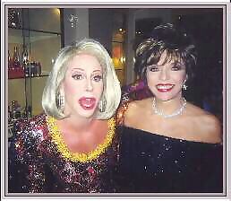 Gary Dee as Joan Rivers 
 with Joan Collins