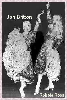 Jan Britton & Robbie at 
Jewel Box Revue, 1950's
