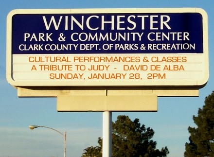 Winchester Cultural Center Sign